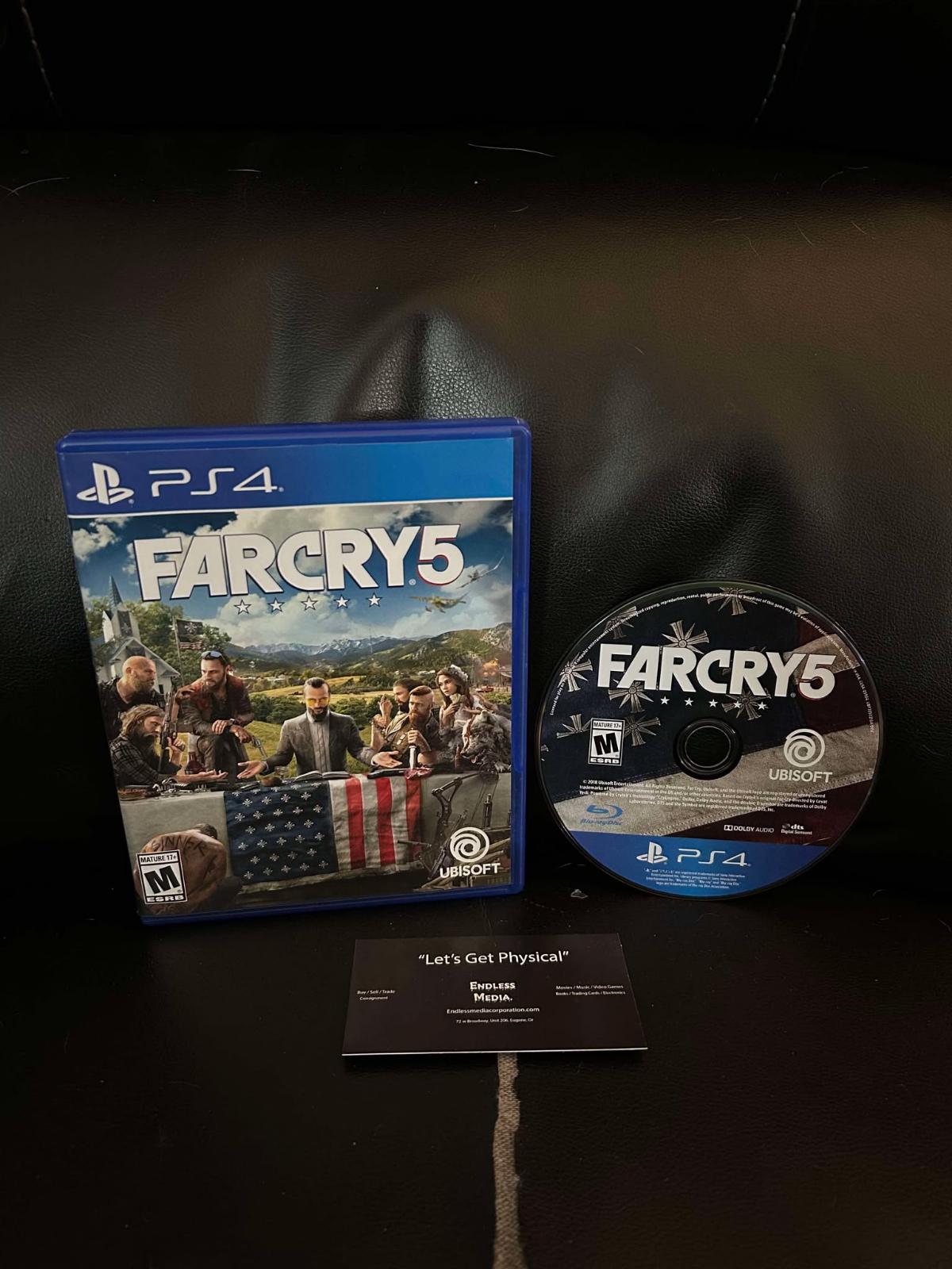 Far Cry 5 Sony Playstation 4 Item and Box Video Game