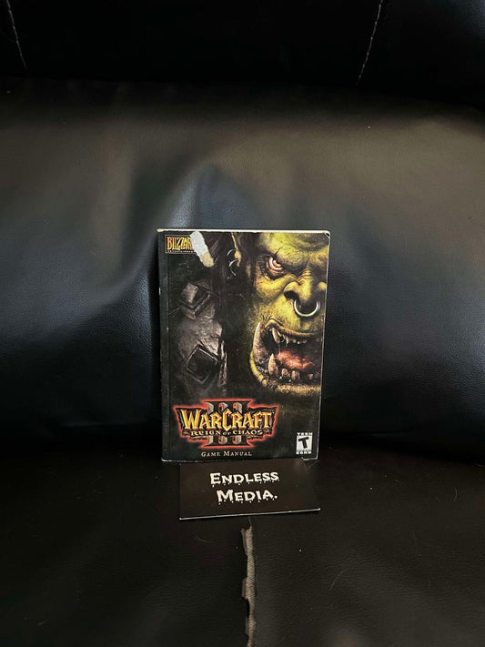 Warcraft III: Reign of Chaos PC PC Games Manual only Video Game