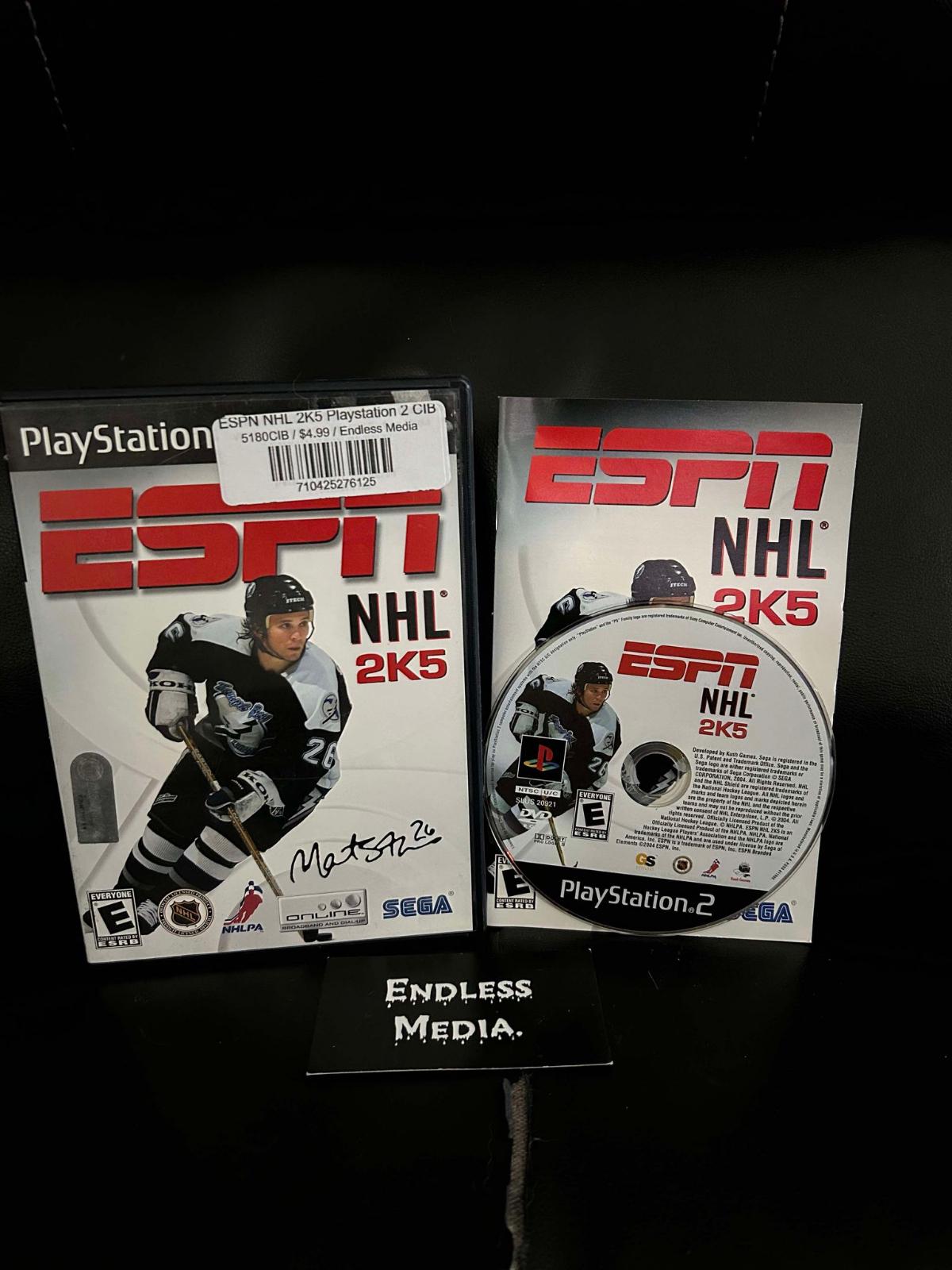 ESPN NHL 2K5 Sony Playstation 2 CIB Video Game