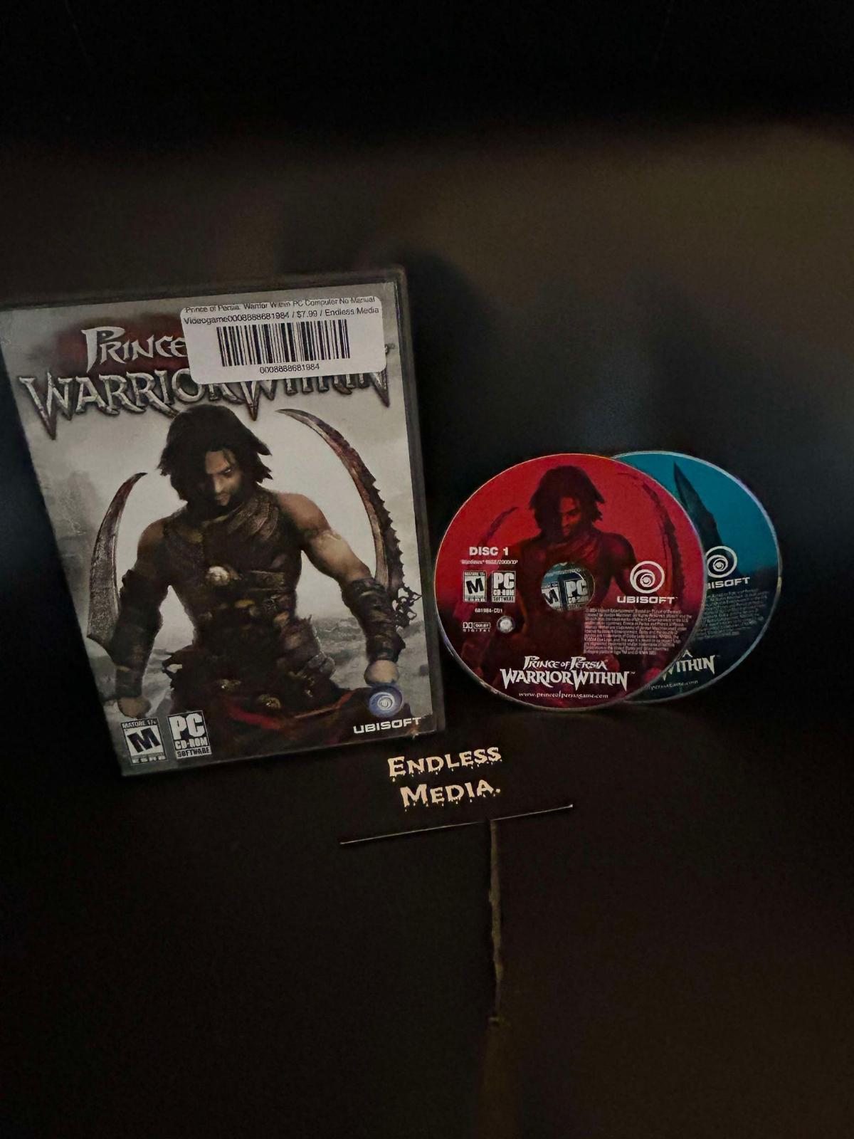 Prince of Persia Warrior Within PC PC Games Item and Box Video Game