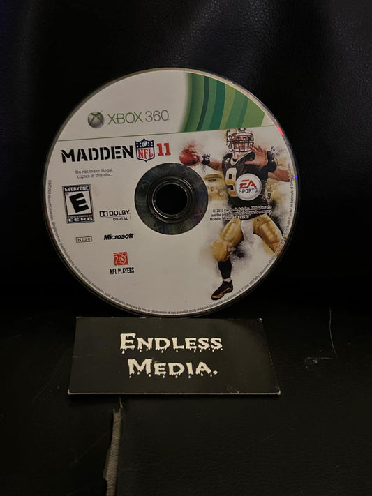 Madden NFL 11 Microsoft Xbox 360 Loose Video Game