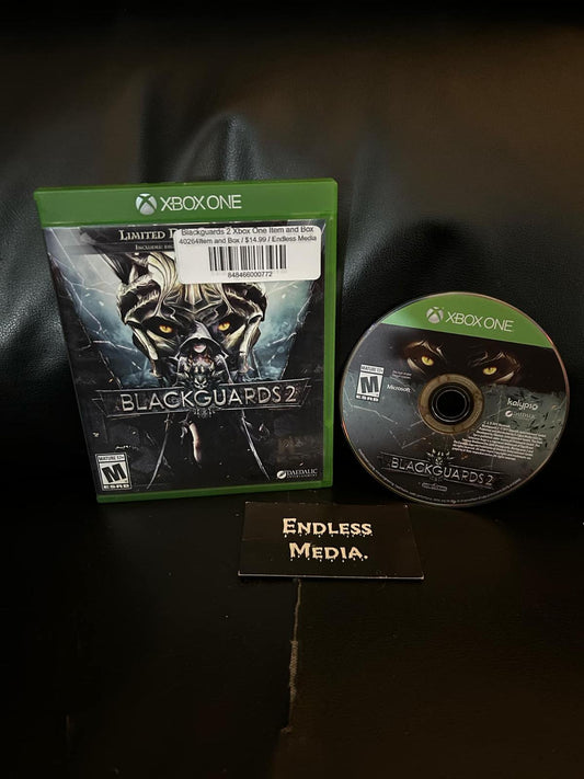 Blackguards 2 Microsoft Xbox One Item and Box Video Game