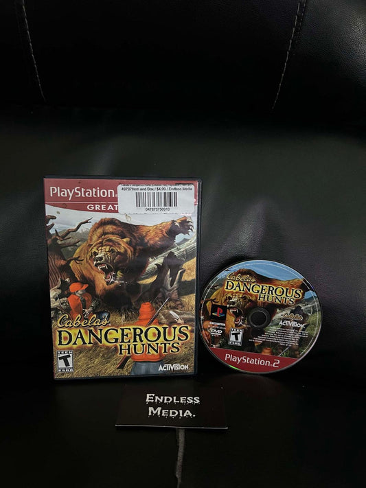 Cabela's Dangerous Hunts [Greatest Hits] Sony Playstation 2 Item and Box Video Game