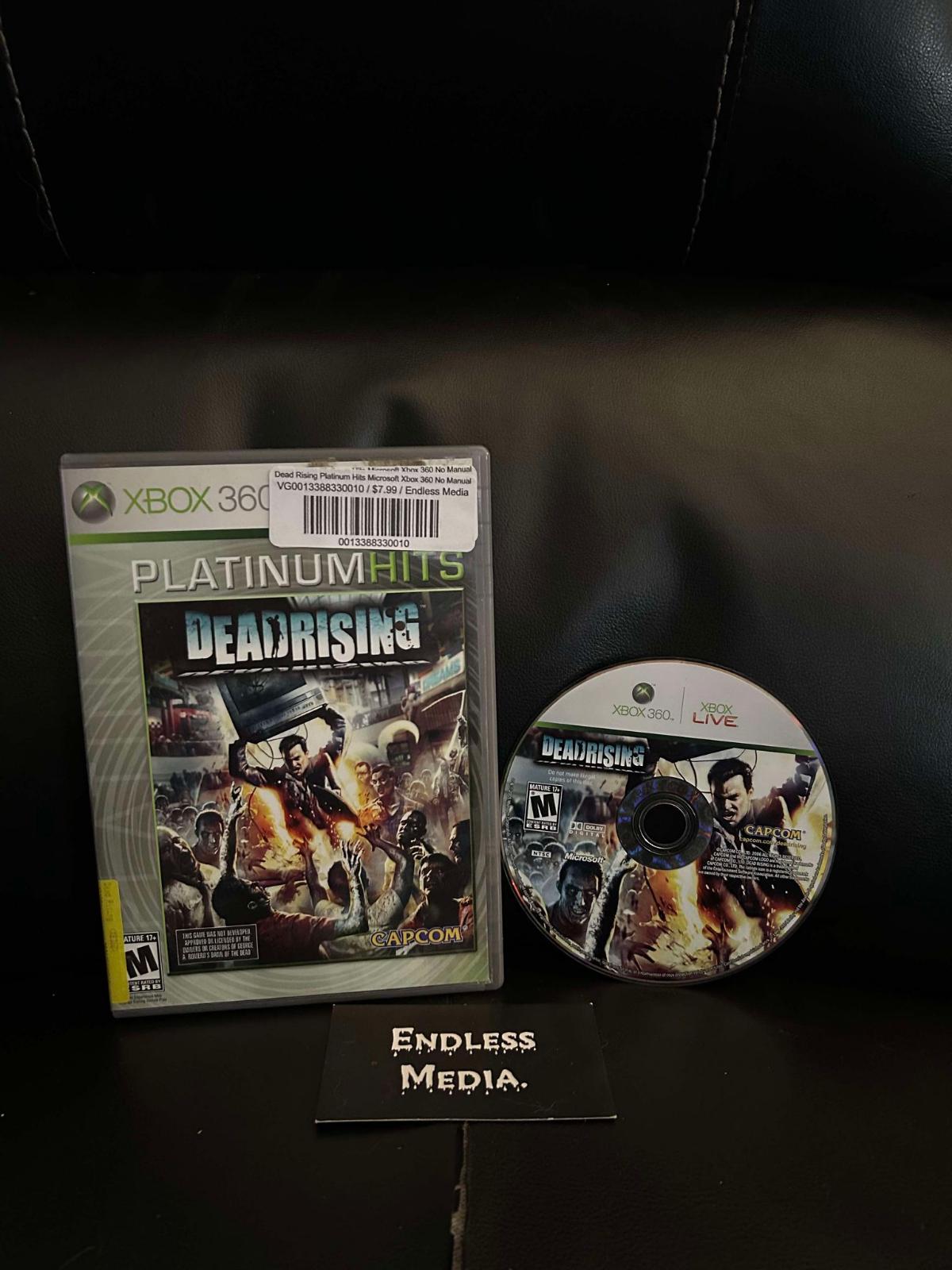 Dead Rising [Platinum Hits] Microsoft Xbox 360 Item and Box Video Game