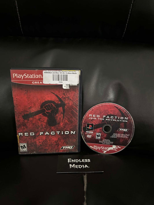 Red Faction [Greatest Hits] Sony Playstation 2 Item and Box Video Game