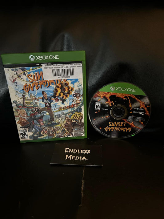 Sunset Overdrive Microsoft Xbox One Item and Box Video Game