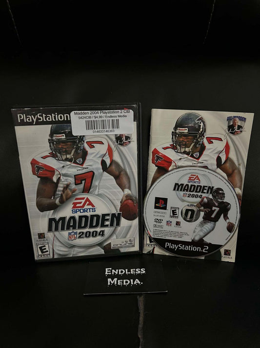 Madden 2004 Sony Playstation 2 CIB Video Game