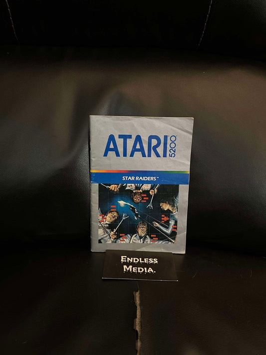 Star Raiders Atari Atari 5200 Manual only Video Game