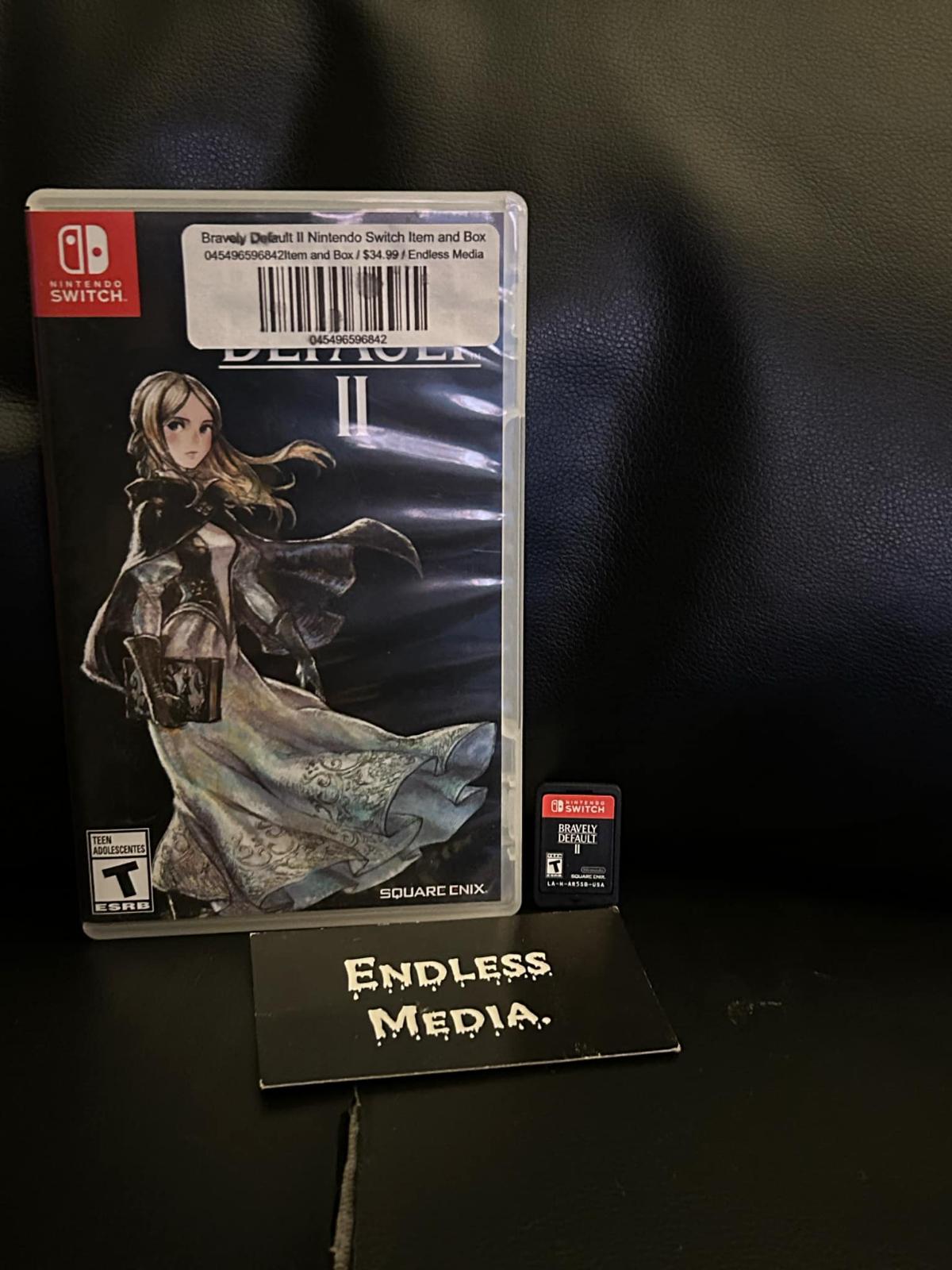 Bravely Default II Nintendo Nintendo Switch Item and Box Video Game