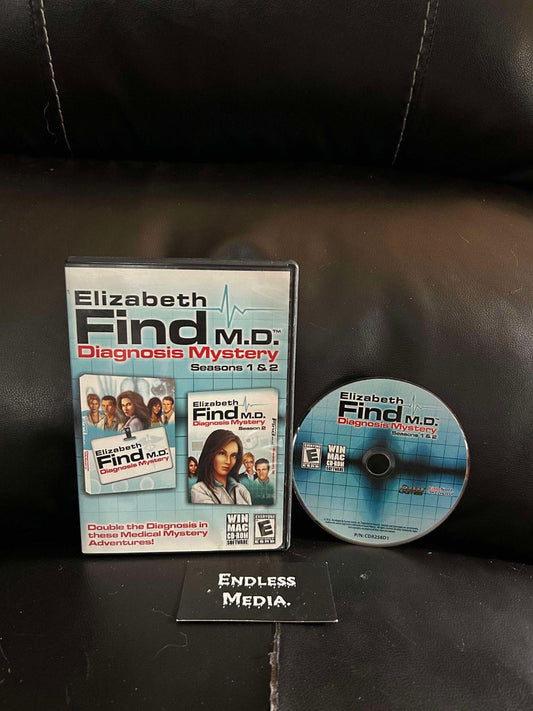 Elizabeth Find M.D. Diagnosis Mystery Seasons 1&2 PC PC Games Item and Box Video Game