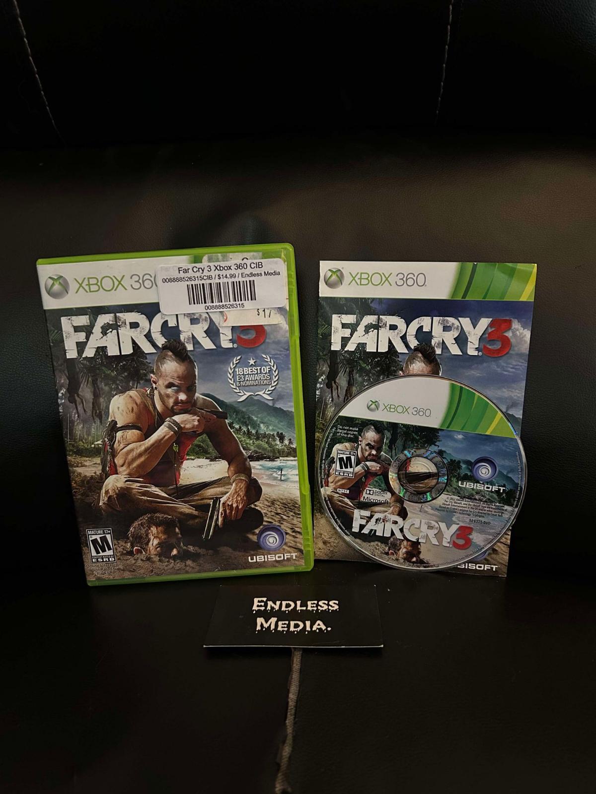 Far Cry 3 Microsoft Xbox 360 CIB Video Game