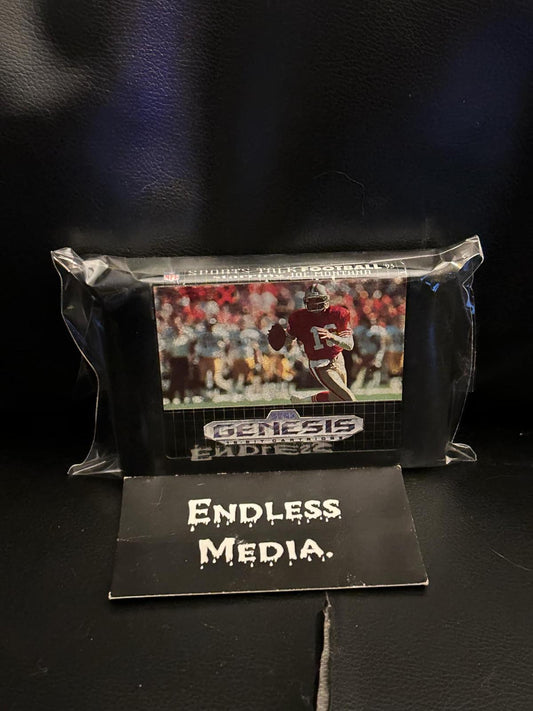 Sports Talk Football '93 Starring Joe Montana Sega Sega Genesis Loose Video Game