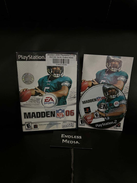 Madden 2006 Sony Playstation 2 CIB Video Game