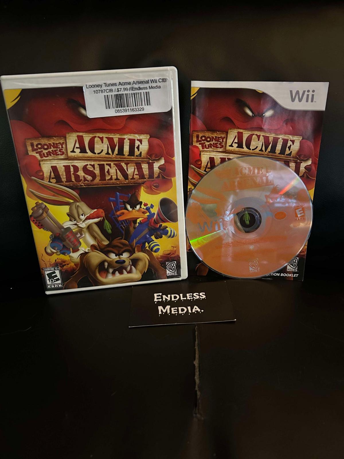 Looney Tunes Acme Arsenal Nintendo Wii CIB Video Game