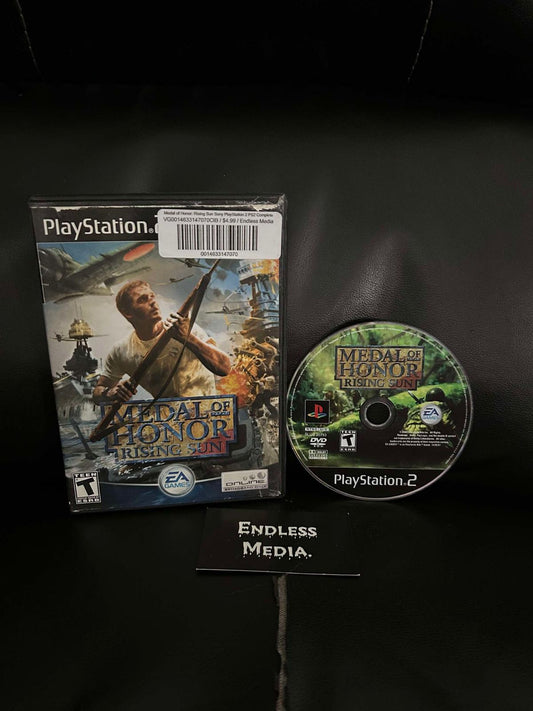 Medal of Honor Rising Sun Sony Playstation 2 Item and Box Video Game