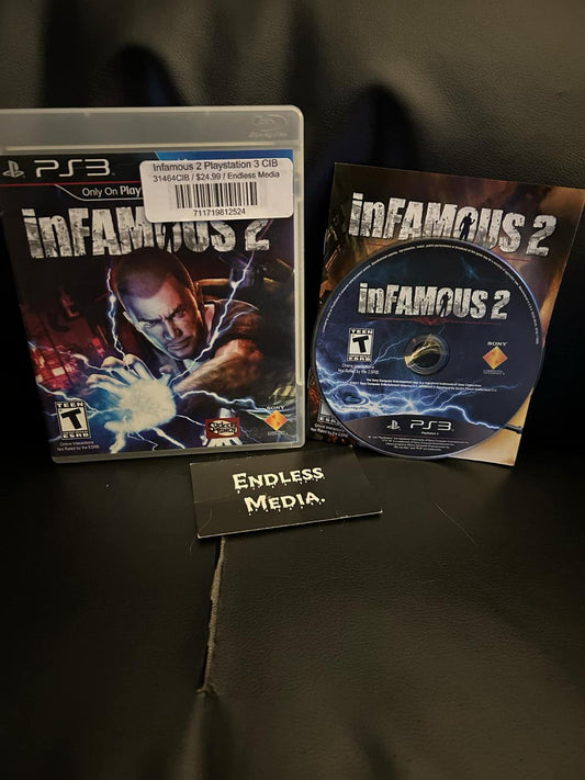 Infamous 2 Sony Playstation 3 CIB Video Game