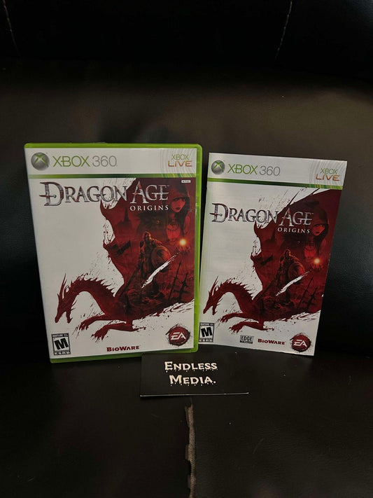 Dragon Age: Origins Microsoft Xbox 360 Box and Manual Video Game