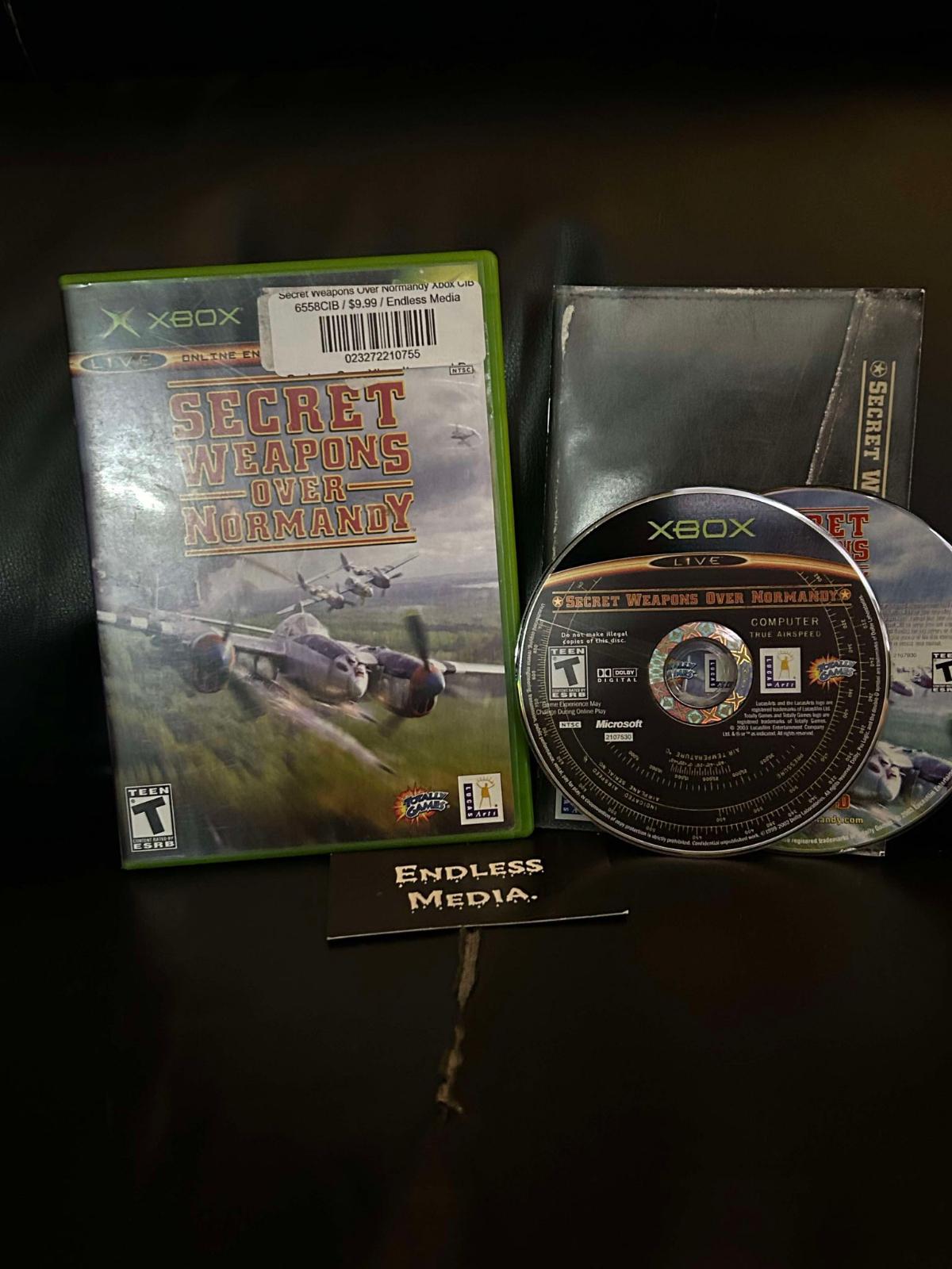 Secret Weapons Over Normandy Microsoft Xbox CIB Video Game