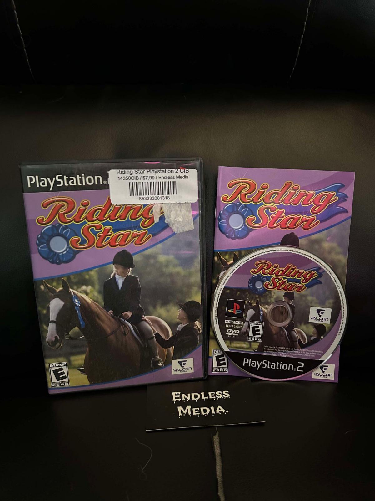 Riding Star Sony Playstation 2 CIB Video Game