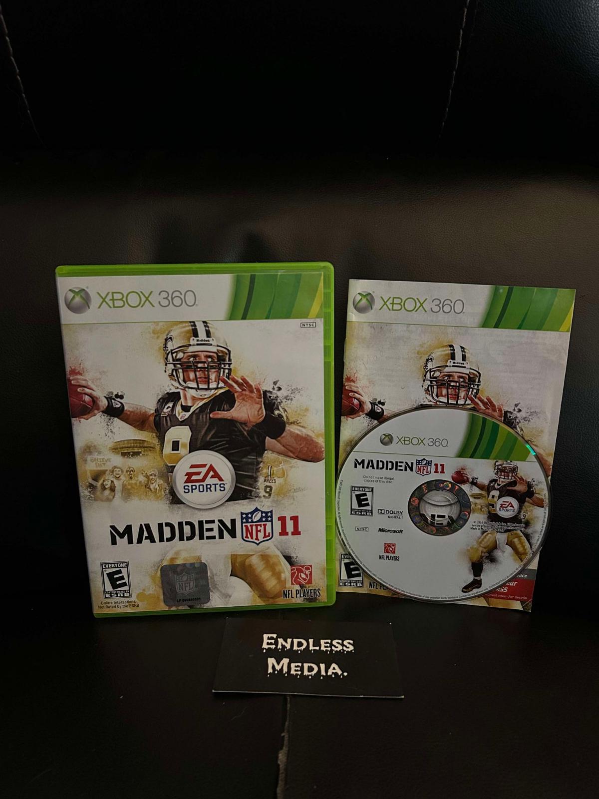 Madden NFL 11 Microsoft Xbox 360 CIB Video Game