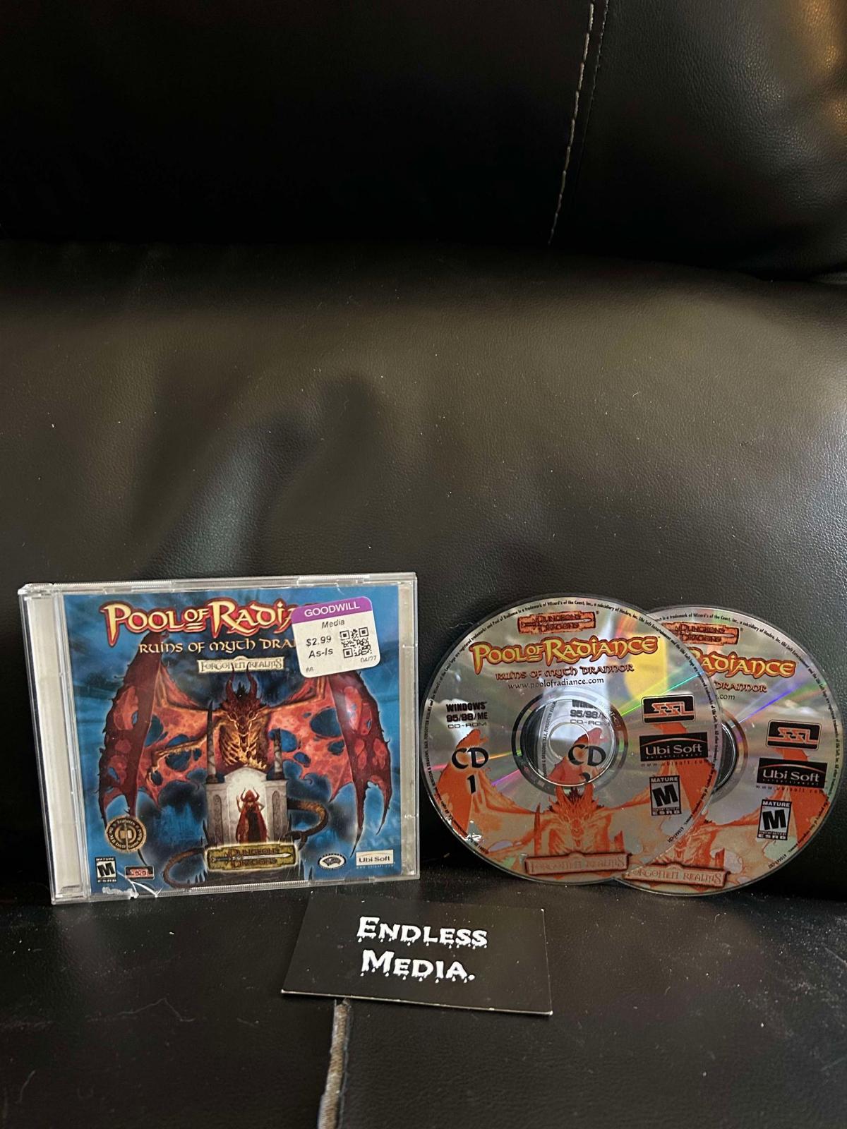 Pool of Radiance: Ruins of Myth Drannor PC PC Games Loose Video Game