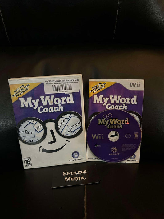 My Word Coach Nintendo Wii CIB Video Game