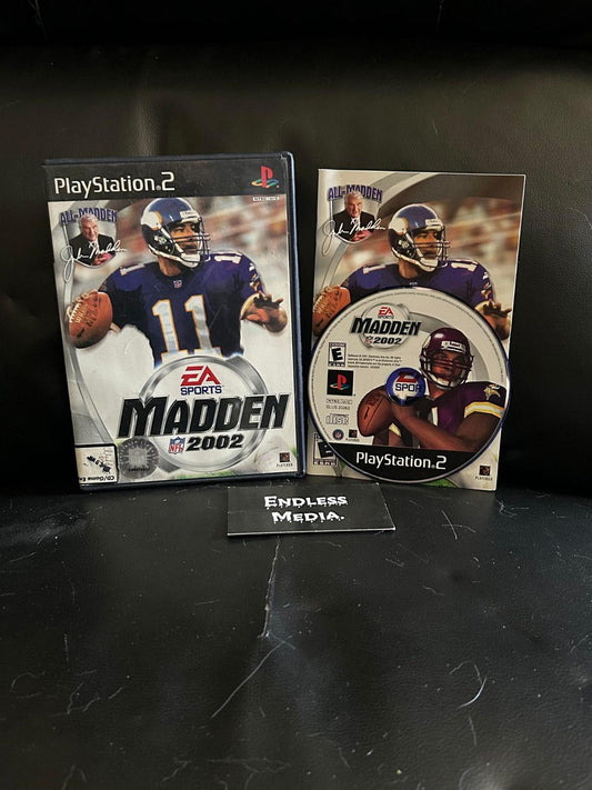 Madden 2002 Sony Playstation 2 CIB Video Game