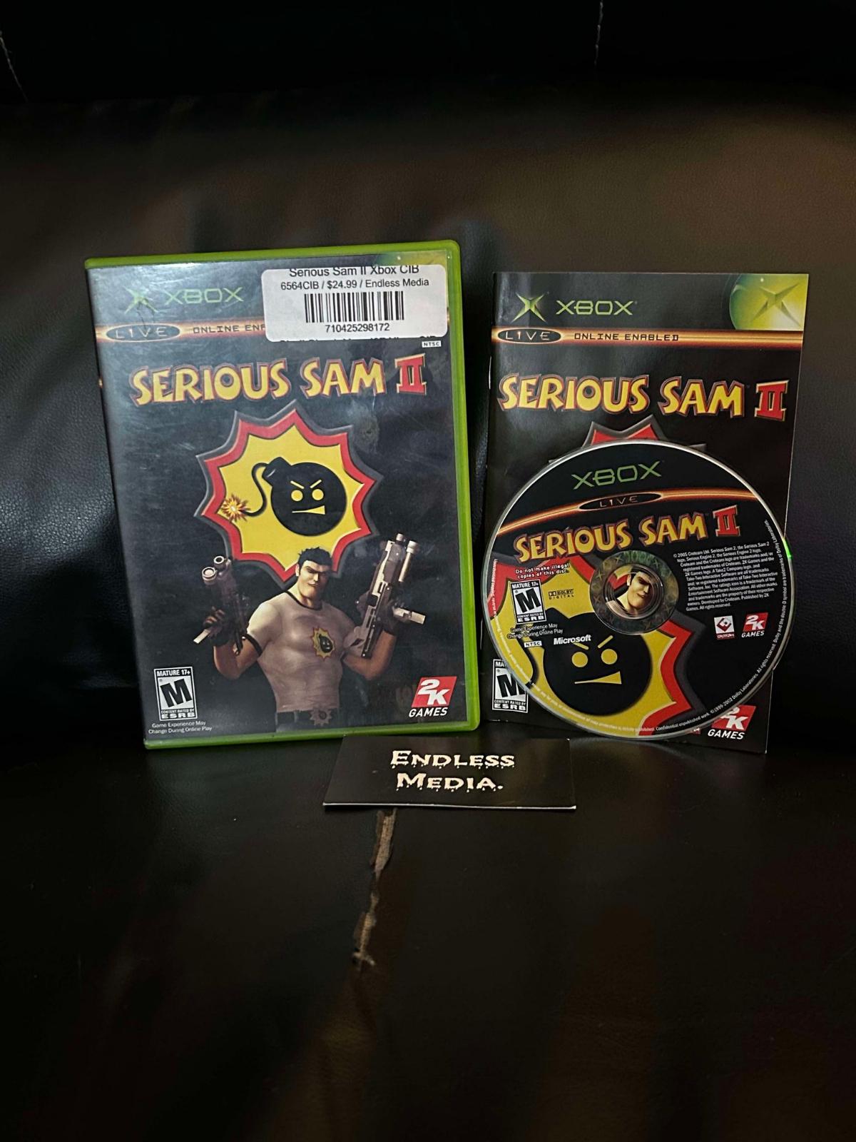 Serious Sam II Microsoft Xbox CIB Video Game