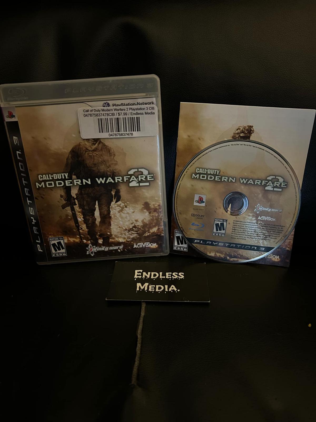 Call of Duty Modern Warfare 2 Sony Playstation 3 CIB Video Game