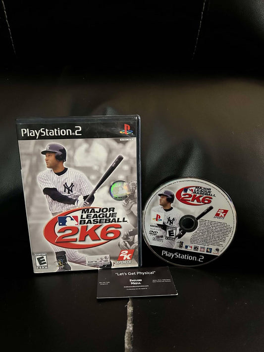 Major League Baseball 2K6 Sony Playstation 2 Item and Box Video Game