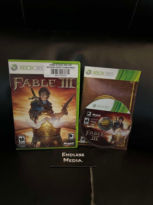 Fable III Microsoft Xbox 360 CIB Video Game