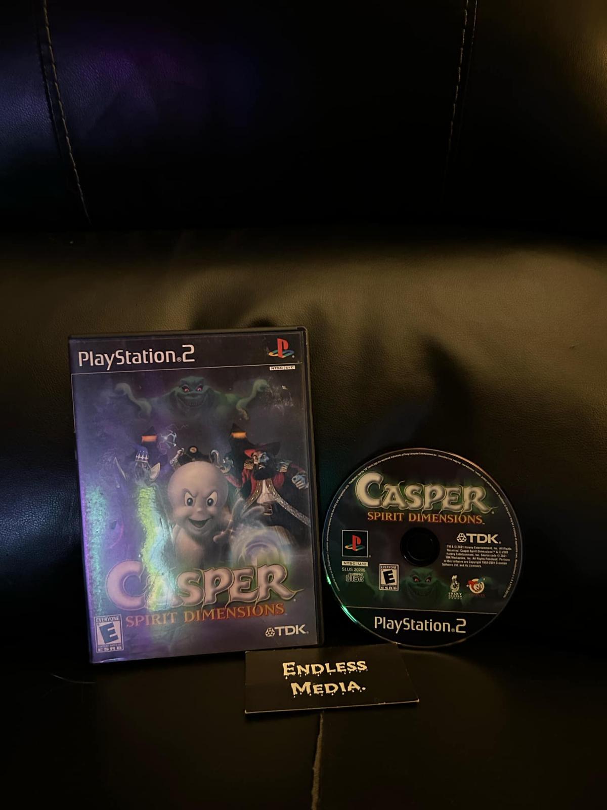 Casper Spirit Dimensions Sony Playstation 2 Item and Box Video Game