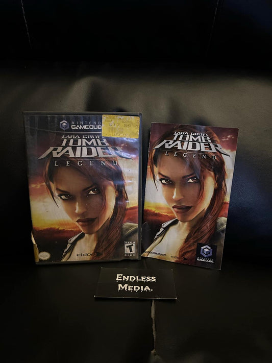 Tomb Raider Legend Nintendo Gamecube Box and Manual Video Game