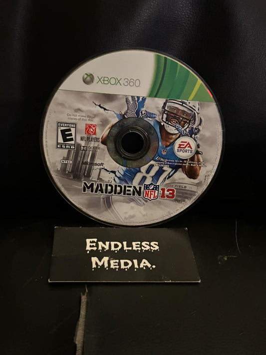 Madden NFL 13 Microsoft Xbox 360 Loose Video Game