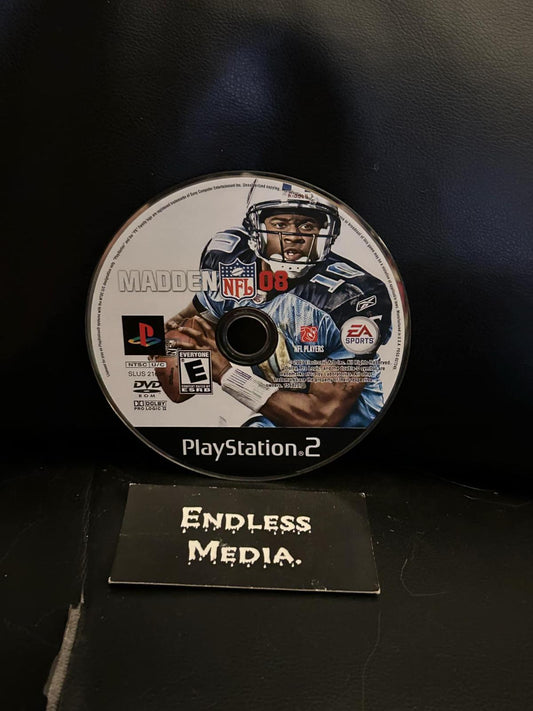 Madden 2008 Sony Playstation 2 Loose Video Game