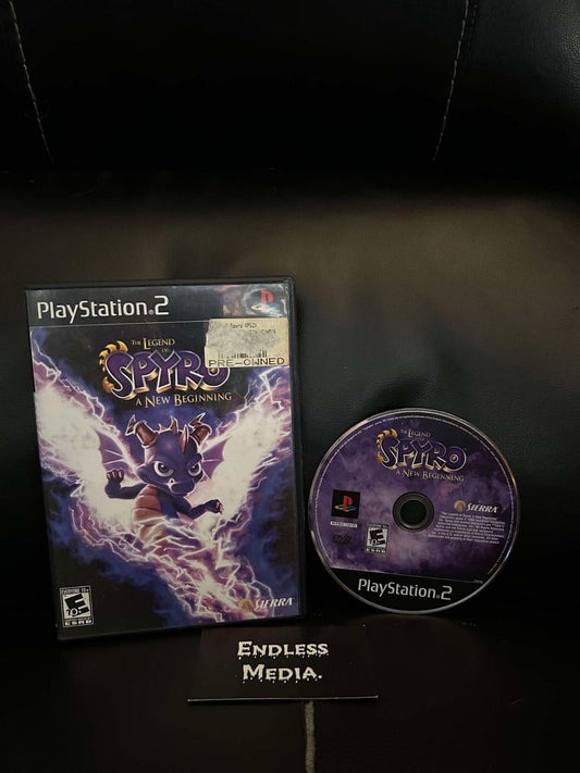 Legend of Spyro A New Beginning Sony Playstation 2 Item and Box Video Game