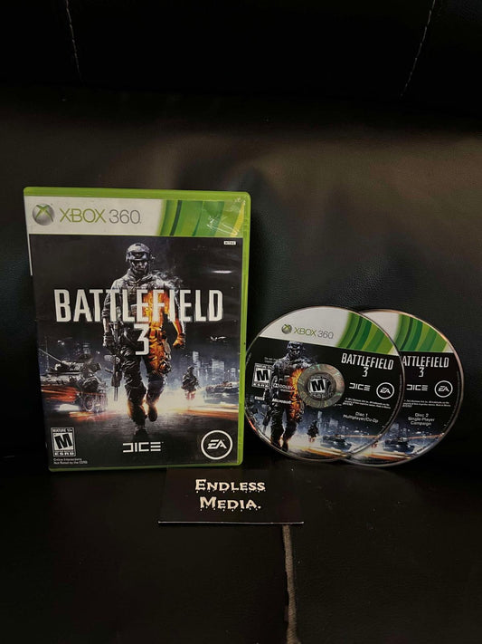 Battlefield 3 Microsoft Xbox 360 Item and Box Video Game