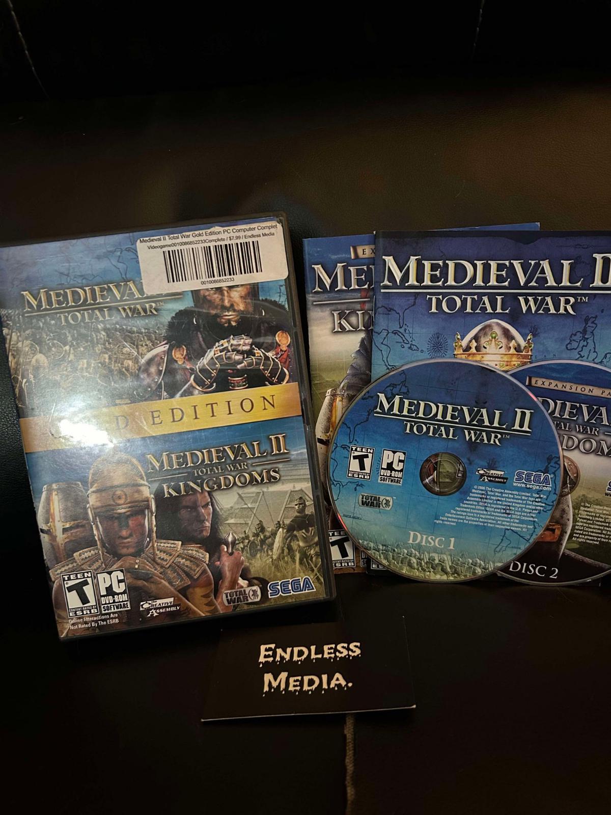 Medieval II [Gold Edition] PC PC Games CIB Video Game