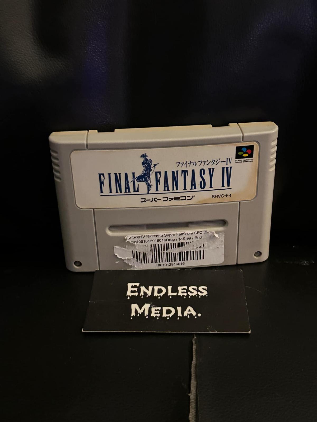 Final Fantasy IV Nintendo Super Famicom Loose Video Game