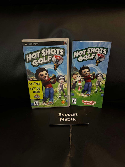 Hot Shots Golf Open Tee 2 Sony PSP Box and Manual Video Game