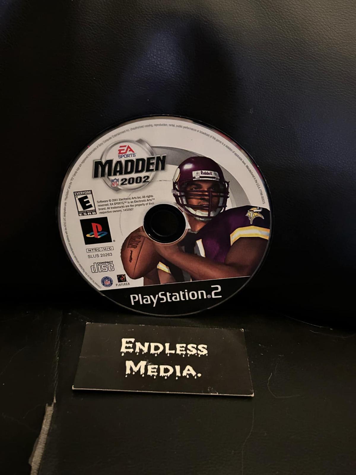 Madden 2002 Sony Playstation 2 Loose Video Game