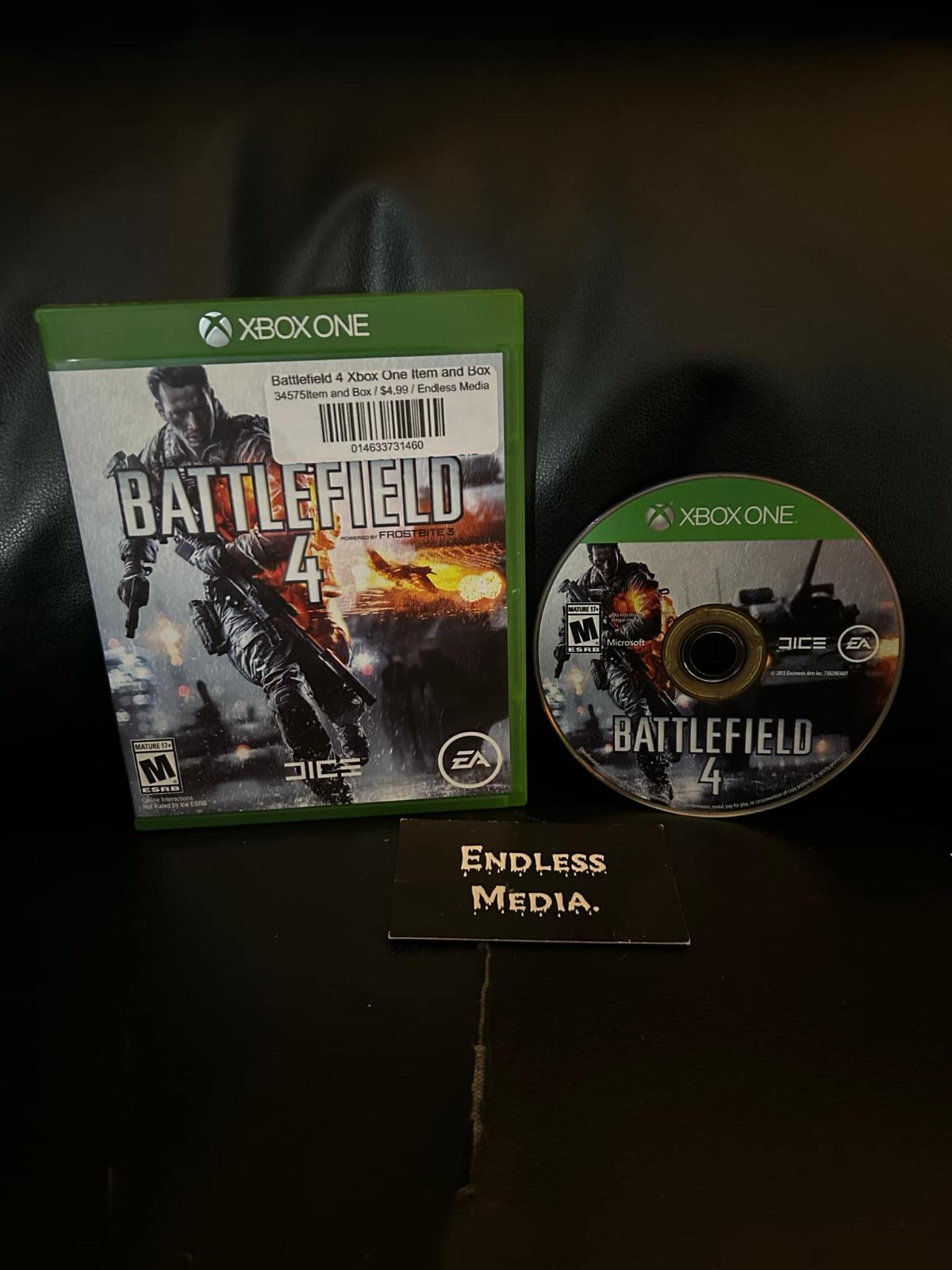 Battlefield 4 Microsoft Xbox One Item and Box Video Game