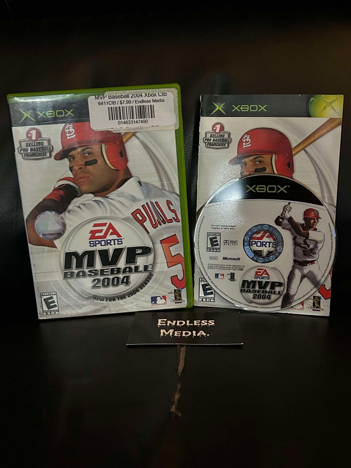 MVP Baseball 2004 Microsoft Xbox CIB Video Game