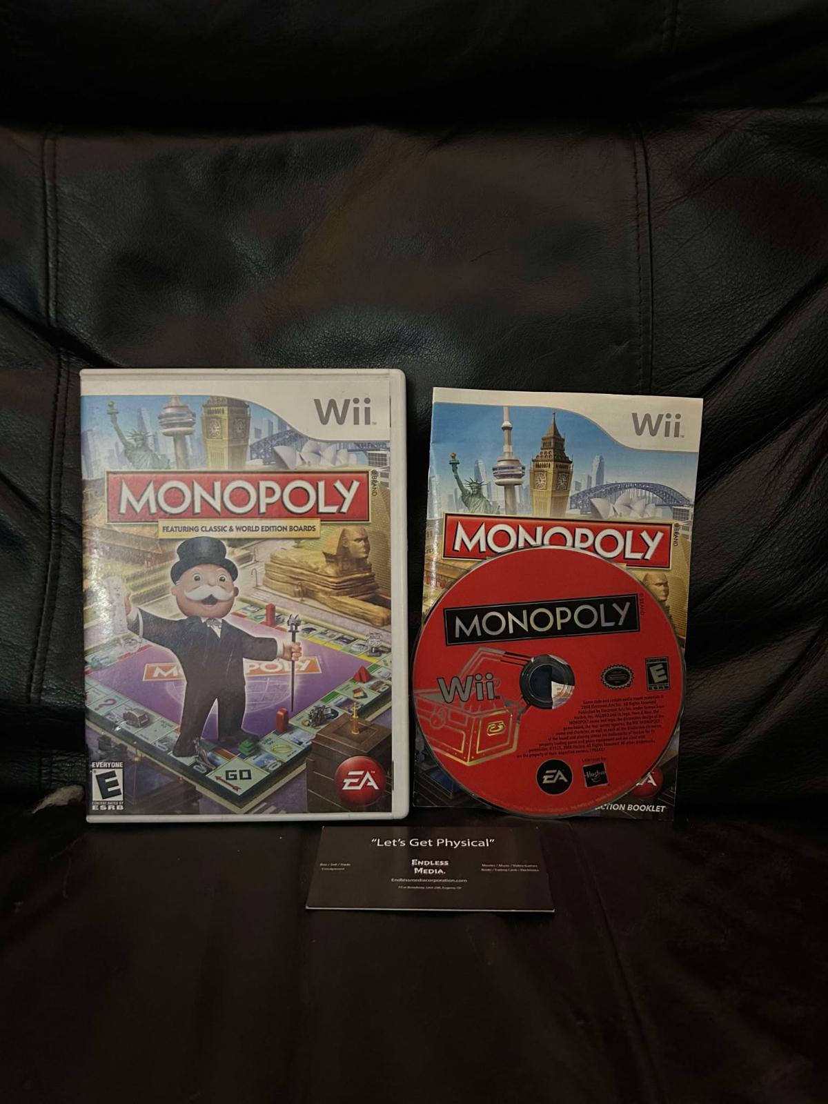 Monopoly Nintendo Wii CIB Video Game