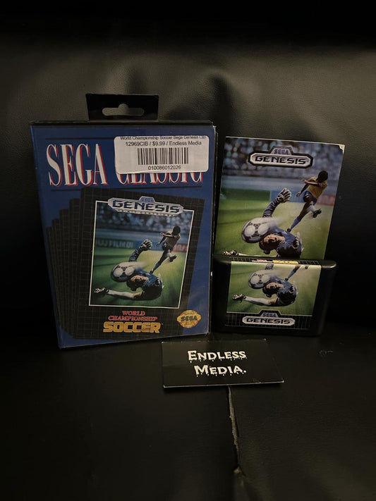 World Championship Soccer Sega Sega Genesis CIB Video Game