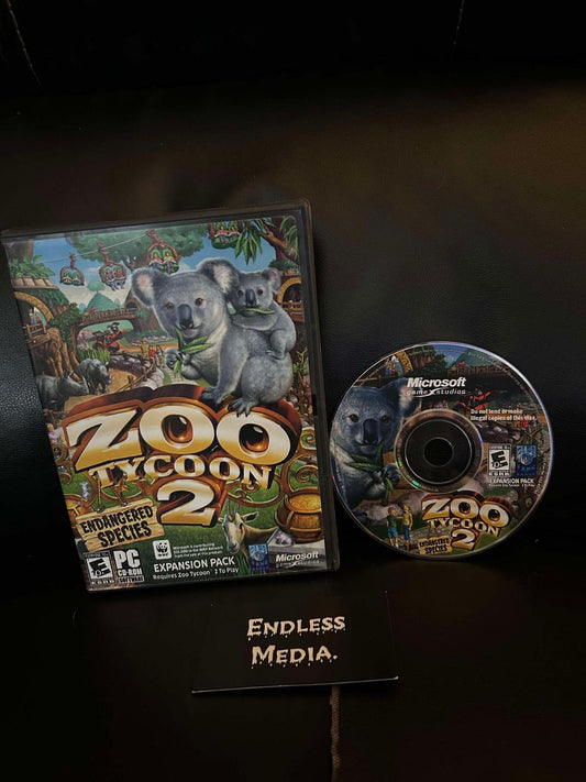 Zoo Tycoon 2 Endangered Species PC PC Games Item and Box Video Game