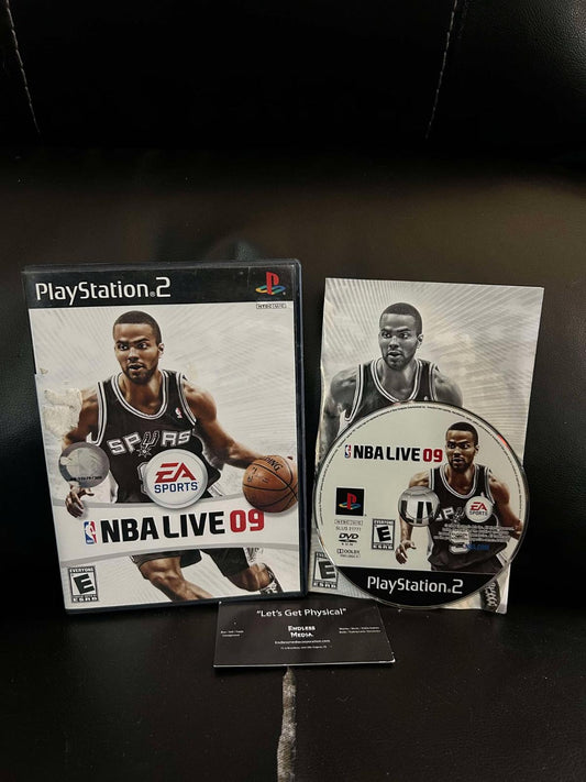 NBA Live 09 Sony Playstation 2 CIB Video Game