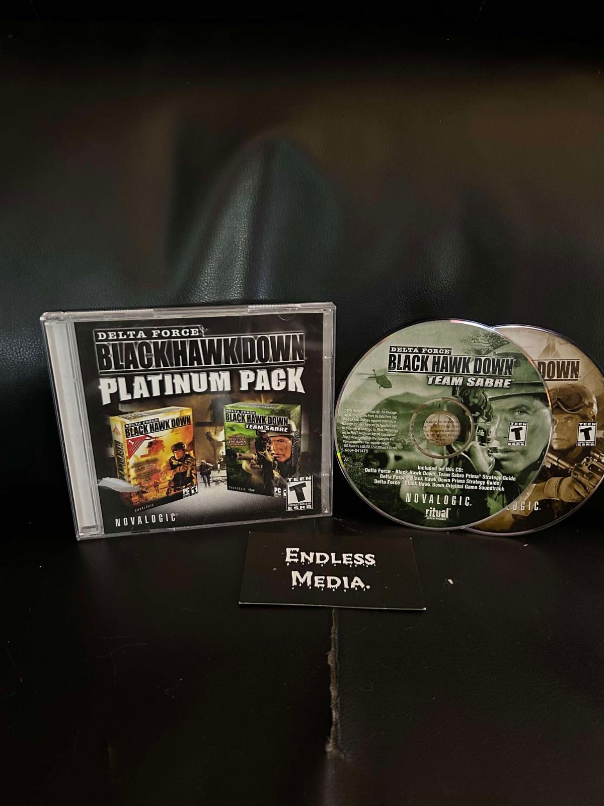 Delta Force: Black Hawk Down Platinum Pack PC PC Games Loose Video Game