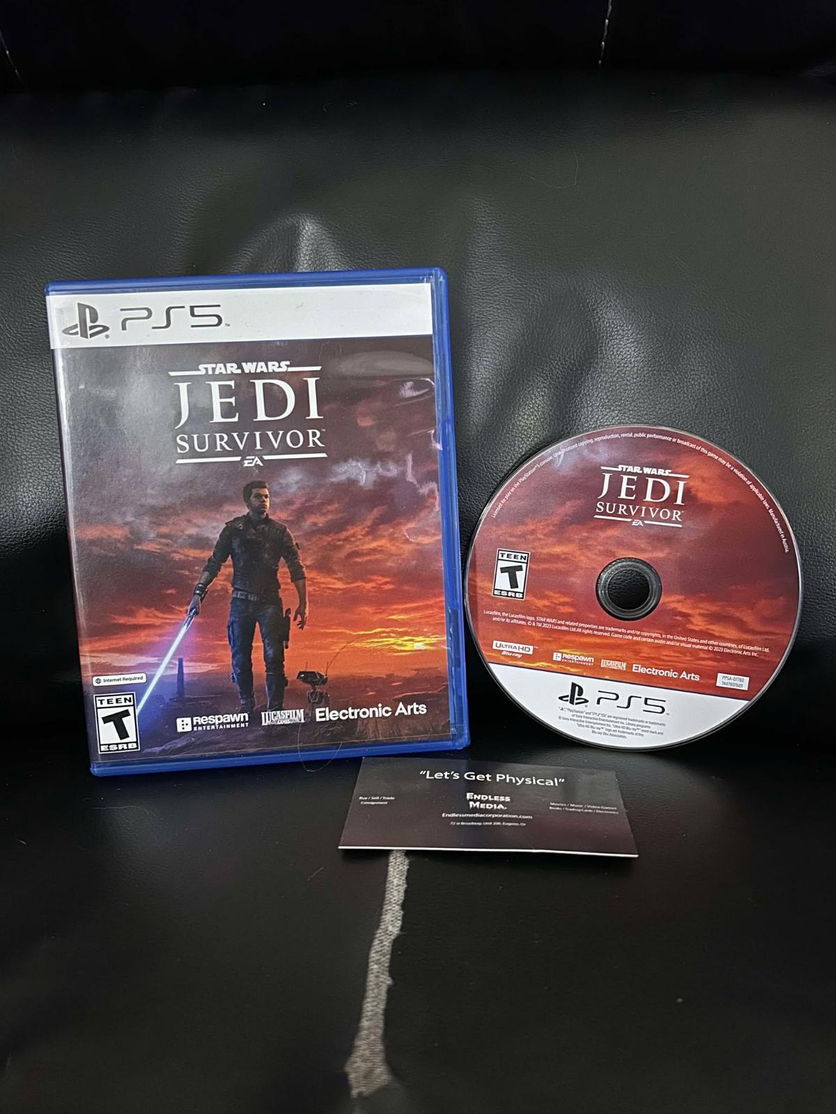 Star Wars Jedi: Survivor Sony Playstation 5 Item and Box Video Game