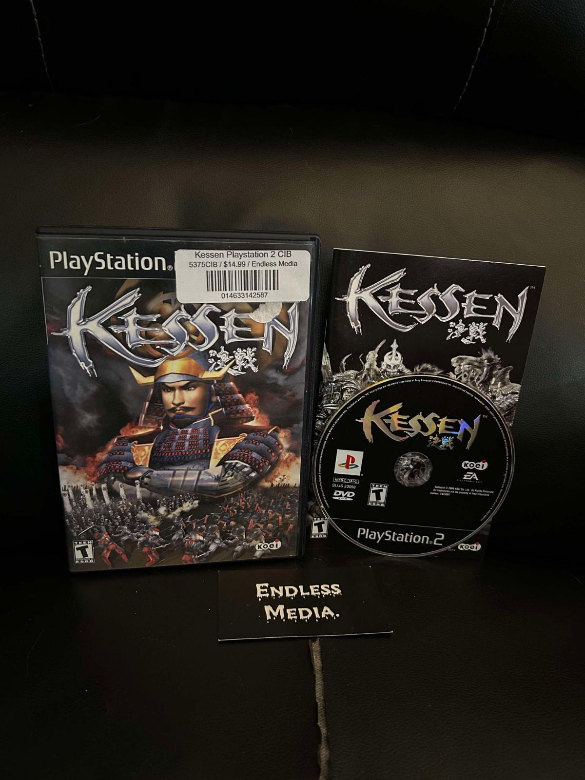 Kessen Sony Playstation 2 CIB Video Game